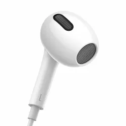 Handsfree In-Ear USB-C Με Μικρόφωνο Λευκά Baseus Encok C17