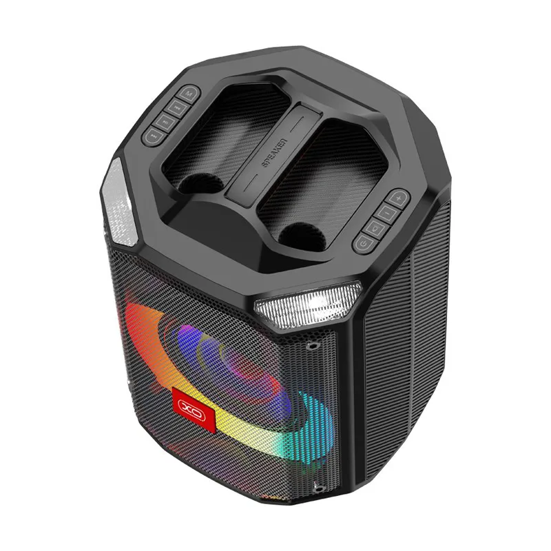 Ηχείο Karaoke Bluetooth 40W Μαύρο 8" RGB Φωτισμός Και Τηλεχειριστήριο Wireless Speaker XO F48