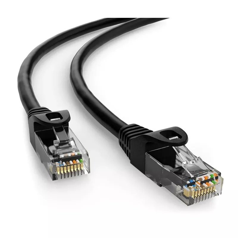 Καλώδιο Δικτύου Cat6 U/UTP 0.25m Μαύρο POWERTECH CAB-N401