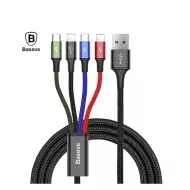 Καλώδιο Φόρτισης 3 Σε 1 USB To 2x Lightning / Type-C / micro USB Cable 3.5A 1.2m Baseus CA1T4-A01