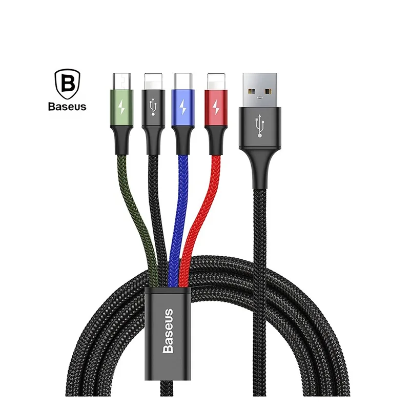Καλώδιο Φόρτισης 3-Σε-1 USB To Lightning / Type-C / micro USB Cable 3.5A 1.2m Baseus CA1T4-A01