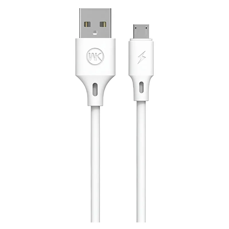 Καλώδιο Φόρτισης USB Σε Micro USB Λευκό 1m WK WDC-092
