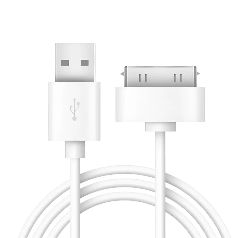 Καλώδιο Φόρτισης & Συγχρονισμού USB 2.0 Για Apple 30-Pin Λευκό 1m MediaRange MRCS181