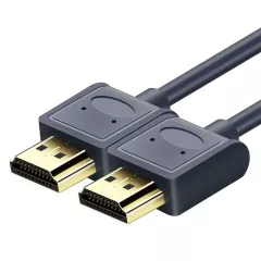 Καλώδιο HDMI Slim Με Ethernet 4K/60Hz 18Gbps 1.8m Μπλε Cabletime AV540-USHEAAG