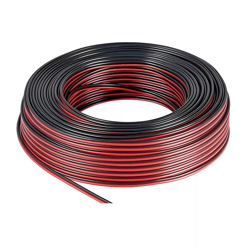 Καλώδιο Ήχου 2x 0.75mm CCA Μαύρο & Κόκκινο 10m Powertech