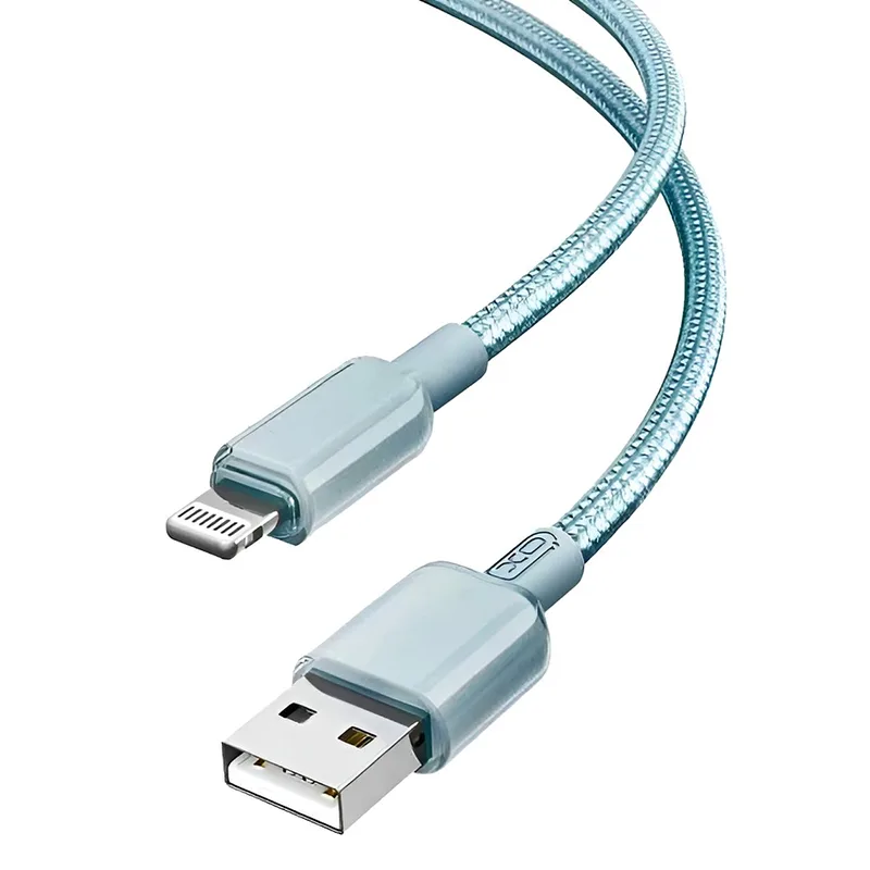 Καλώδιο Lightning Γρήγορης Φόρτισης Δεδομένων 5A PVC 1m Μπλε XO NB249