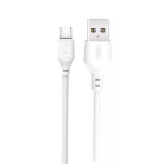 Καλώδιο Micro USB Φόρτισης 2m 2.1A Λευκό XO NB103