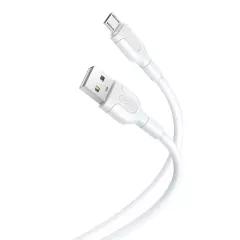 Καλώδιο Micro USB Φόρτισης - Δεδομένων 2.1A 1m Λευκό XO NB212