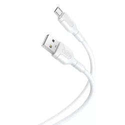Καλώδιο Micro USB Φόρτισης - Δεδομένων 2.1A 1m Λευκό XO NB212