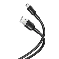 Καλώδιο Micro USB Φόρτισης - Δεδομένων 2.1A 1m Μαύρο XO NB212