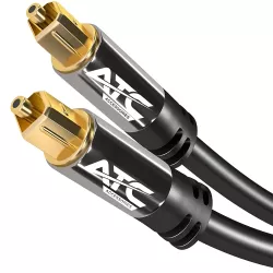 Καλώδιο Οπτικής Ίνας Ήχου Toslink 3m Μαύρο ATC HQ Digital Optical Audio Cable