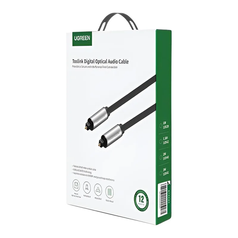 Καλώδιο Οπτικής Ίνας TOSLINK 1m Μαύρο UGREEN AV108 10539