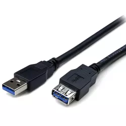 Καλώδιο Προέκτασης USB 3.0 5Gbps 1.5m Μαύρο Powertech CAB-U123