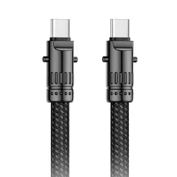 Καλώδιο Type-C Σε Type-C 60W Κράμα Ψευδαργύρου Μαύρο 1.2m XO NB-Q288B