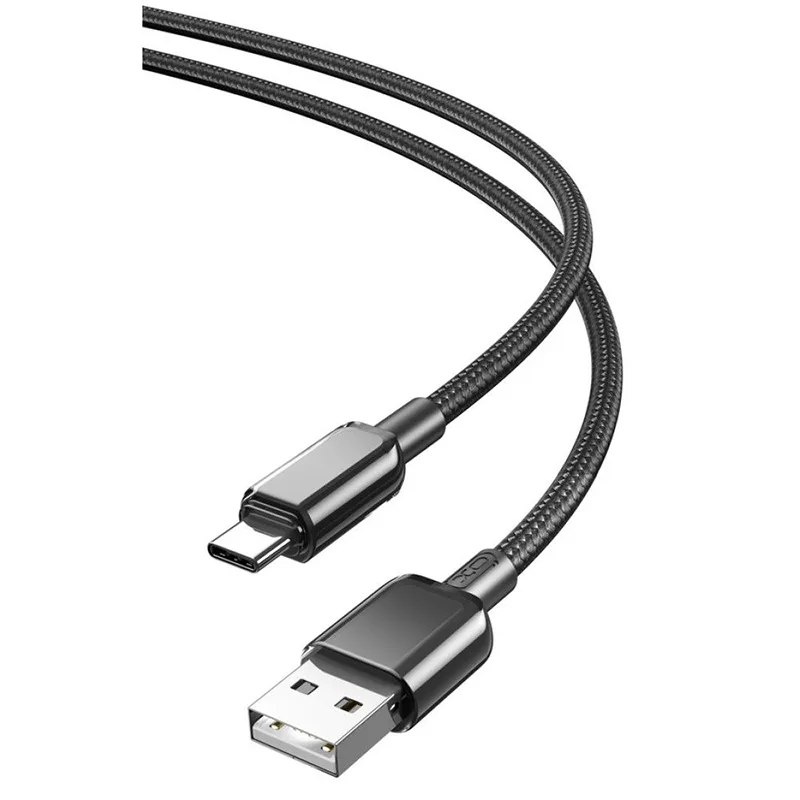 Καλώδιο USB-A Σε USB-C Γρήγορης Φόρτισης Δεδομένων 5A PVC 1m Μαύρο XO NB249