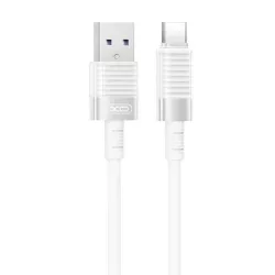 Καλώδιο USB-A Σε USB-C Γρήγορης Φόρτισης Δεδομένων 6A Σιλικόνης 1m Λευκό XO NB282