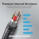 Καλώδιο USB-C Σε USB-C 1m Braided Μαύρο Vention TAUBF Καλώδιο USB-C Σε USB-C 1m Braided Μαύρο Vention TAUBF