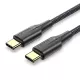 Καλώδιο USB-C Σε USB-C 1m Braided Μαύρο Vention TAUBF Καλώδιο USB-C Σε USB-C 1m Braided Μαύρο Vention TAUBF