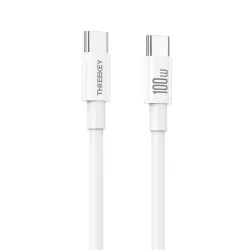 Καλώδιο USB-C Σε USB-C Γρήγορης Φόρτισης Δεδομένων PD 100W 1m Λευκό XO NB-Q293