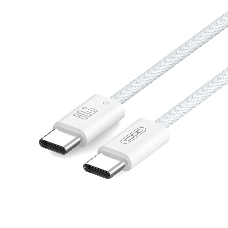 Καλώδιο USB-C σε USB-C Γρήγορης Φόρτισης PD 60W 1m Λευκό XO NB-Q273