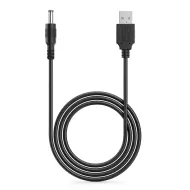 Καλώδιο USB Power Σε DC 5.5x2.1mm Αρσενικό Μαύρο 1m