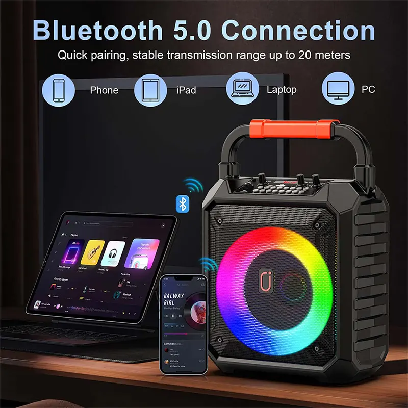 Karaoke 2 Ασύρματα Μικρόφωνα & LED 15Watt JYX T17-T Karaoke 2 Ασύρματα Μικρόφωνα & LED 15Watt JYX T17-T