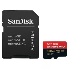 Κάρτα Μνήμης microSDXC 128GB U3 V30 A2 SanDisk Extreme Pro