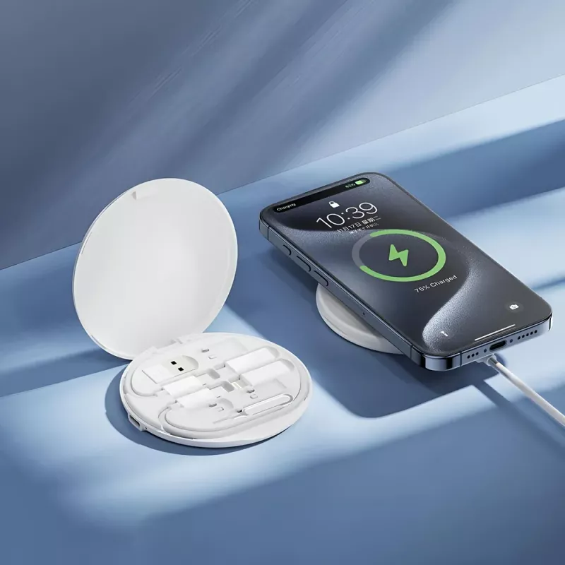 Μαγνητικός Ασύρματος Φορτιστής Qi 15W Adapter Family Box Λευκό XO CX031