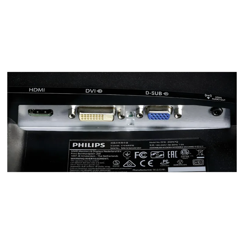 Monitor IPS 23.8" FHD 1920x1080 5ms GTG Philips 243V7QDSB Monitor IPS 23.8" FHD 1920x1080 5ms GTG Philips 243V7QDSB