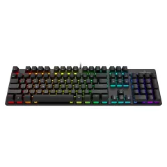 Πληκτρολόγιο Gaming Μηχανικό Ενσύρματο RGB Μαύρο Powertech PT-1254