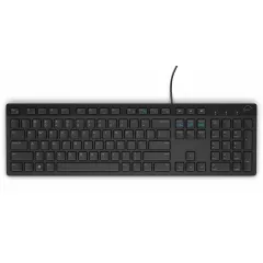 Ενσύρματο Πληκτρολόγιο USB Ελληνικό Μαύρο Με Πλήκτρα Πολυμέσων Dell KB216 
