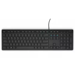 Ενσύρματο Πληκτρολόγιο USB Ελληνικό Μαύρο Με Πλήκτρα Πολυμέσων Dell KB216 