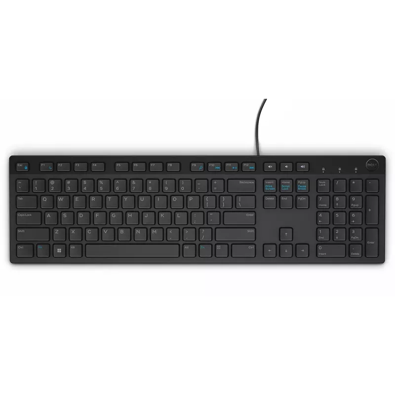 Πληκτρολόγιο USB Ελληνικό Μαύρο Με Πλήκτρα Πολυμέσων Dell KB216