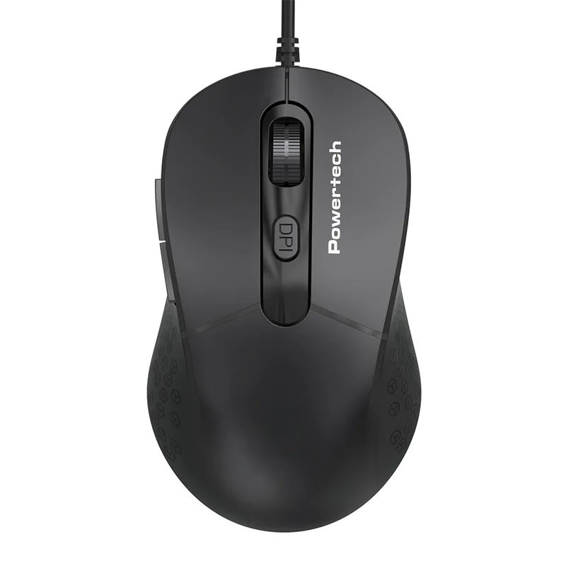 Ποντίκι Ενσύρματο Οπτικό Ρυθμιζόμενο DPI Μαύρο Powertech PT-1467