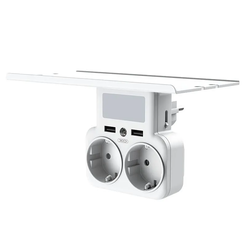 Πολύπριζο Τοίχου XO WL09 EU 2AC+2USB 2.4A με Βάση & Φως Νυκτός Πολύπριζο Τοίχου XO WL09 EU 2AC+2USB 2.4A με Βάση & Φως Νυκτός