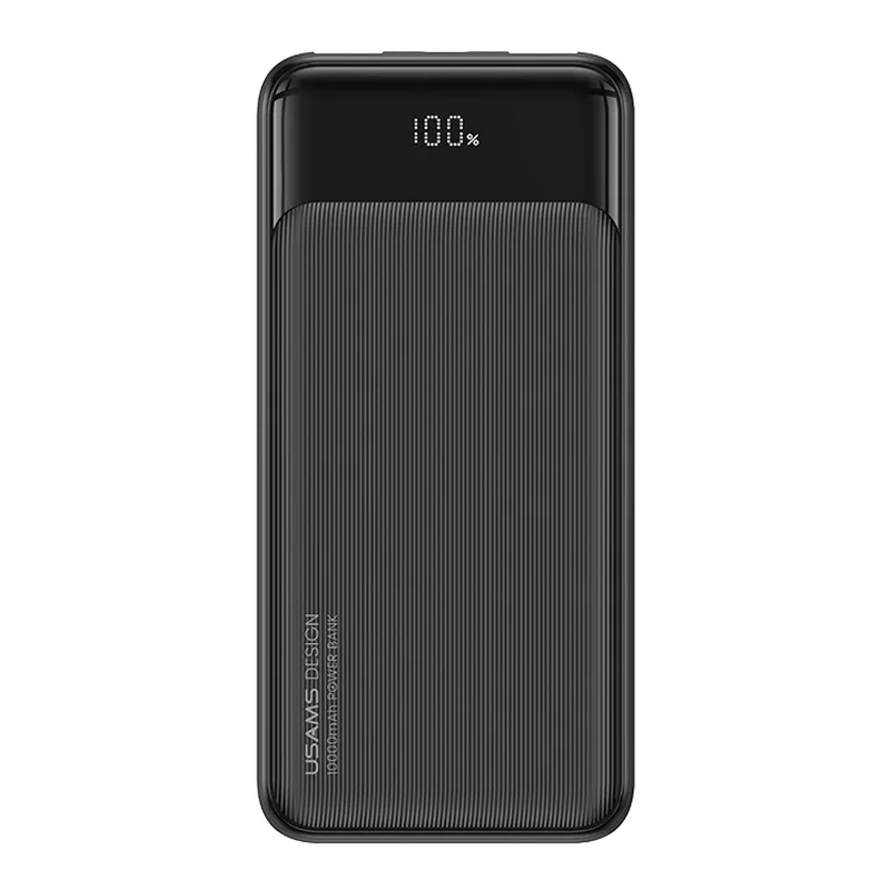 Power Bank 10000mAh 10W 2 Θύρες USB-A & USB-C Μαύρο Usams US-CD198