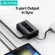 Power Bank 20000mAh 65W Με USB-A USB-C & Ενσωματωμένο Καλώδιο Γκρι Usams CD243