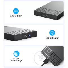 Θήκη 2.5" SATA HDD/SSD 5Gbps Μαύρη ORICO 2526U3-V1