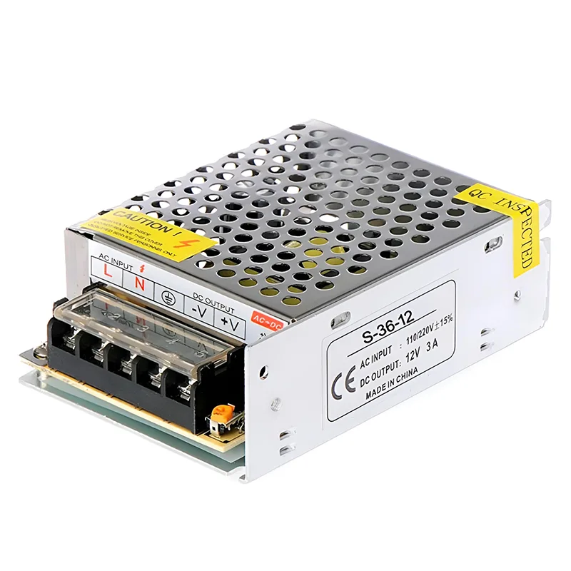 Τροφοδοτικό LED 12V 3A 36W Switching Ανοιχτού Τύπου
