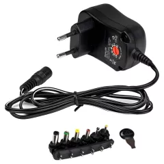 Τροφοδοτικό Universal Ρυθμιζόμενο 12W 3V–12V 1A Με 6 Κεφαλές ATC-12W