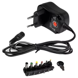 Τροφοδοτικό Universal Ρυθμιζόμενο 12W 3V–12V 1A Με 6 Κεφαλές ATC-12W