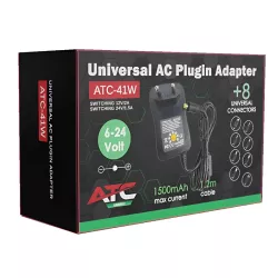 Τροφοδοτικό Universal Ρυθμιζόμενο 41W 6V-24V Με 8 Κεφαλές ATC-41W