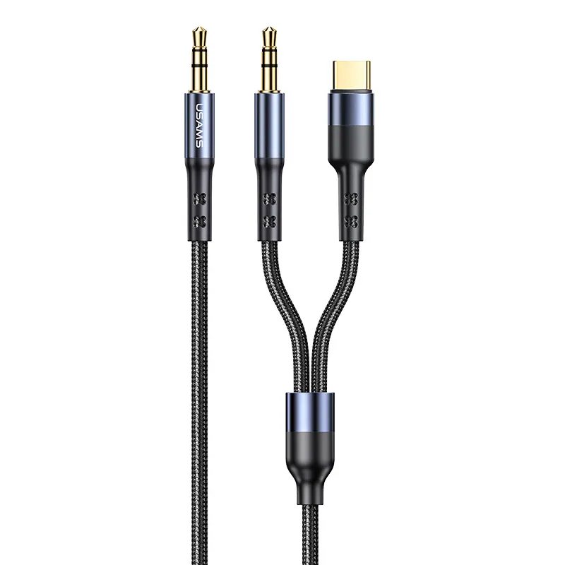 Καλώδιο Ήχου 3.5mm Σε USB-C & 3.5mm US-SJ555 1.2m USAMS Καλώδιο Ήχου 3.5mm Σε USB-C & 3.5mm US-SJ555 1.2m USAMS