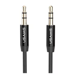 Καλώδιο Ήχου 3.5mm YP-01 AUX 1m Μαύρο Jack Αρσενικό USAMS