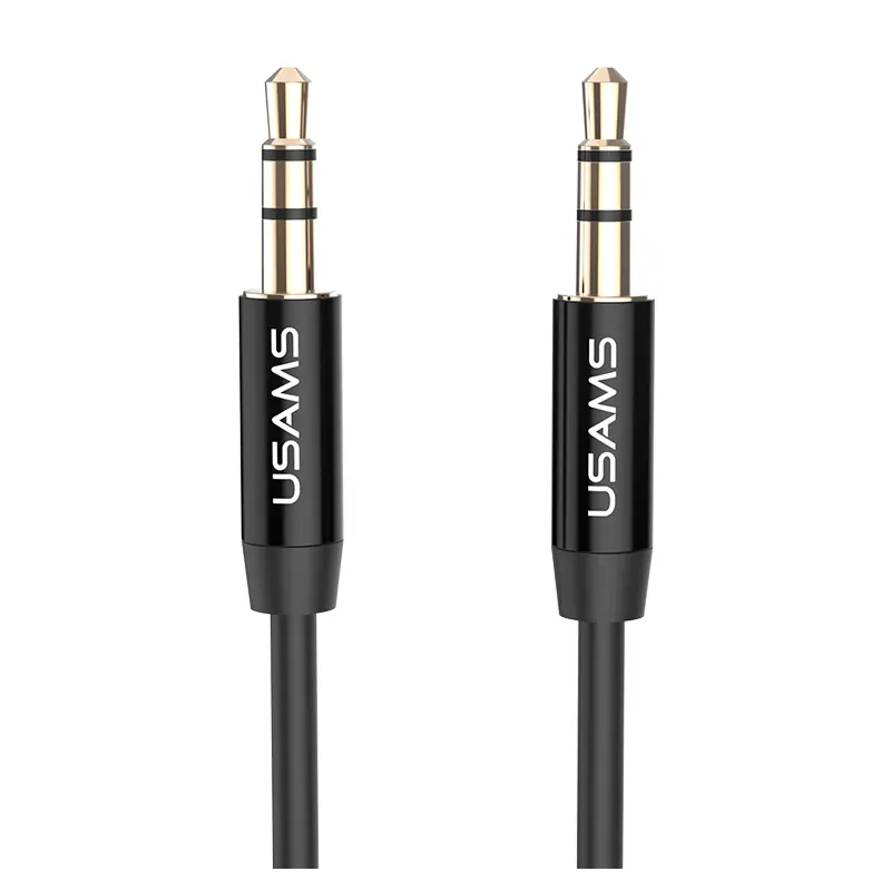 Καλώδιο Ήχου 3.5mm YP-01 AUX 1m Μαύρο Jack Αρσενικό USAMS Καλώδιο Ήχου 3.5mm YP-01 AUX 1m Μαύρο Jack Αρσενικό USAMS