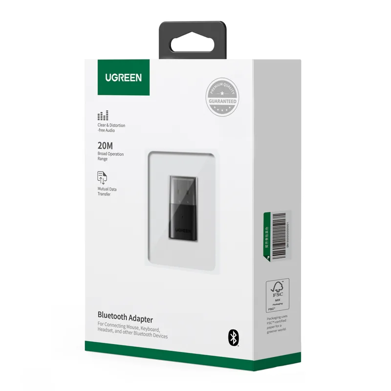 USB Bluetooth Adapter 5.3 Με LED Οθόνη Μαύρος UGREEN 35995 USB Bluetooth Adapter 5.3 Με LED Οθόνη Μαύρος UGREEN 35995
