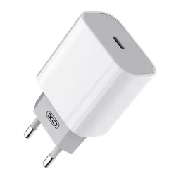 Φορτιστής Πρίζας XO L77 EU 20W PD USB-C Γρήγορης Φόρτισης Λευκός
