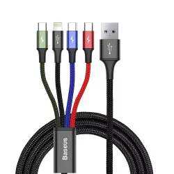 Καλώδιο Φόρτισης 3 Σε 1 USB To Lightning / 2x Type-C / micro USB Cable 3.5A 1.2m Baseus CA1T4-B01