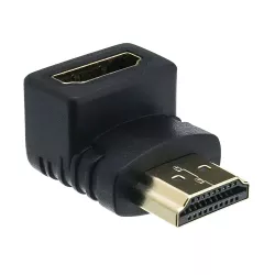 Αντάπτορας HDMI Αρσενικό Σε Θηλυκό Γωνιακός 90 Μαύρο Powertech CAB-H034