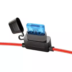 Αδιάβροχη Ασφαλειοθήκη Καλωδίου 12V 15A 18AWG In-Line Fuse Holder Αδιάβροχη Ασφαλειοθήκη Καλωδίου 12V 15A 18AWG In-Line Fuse Holder